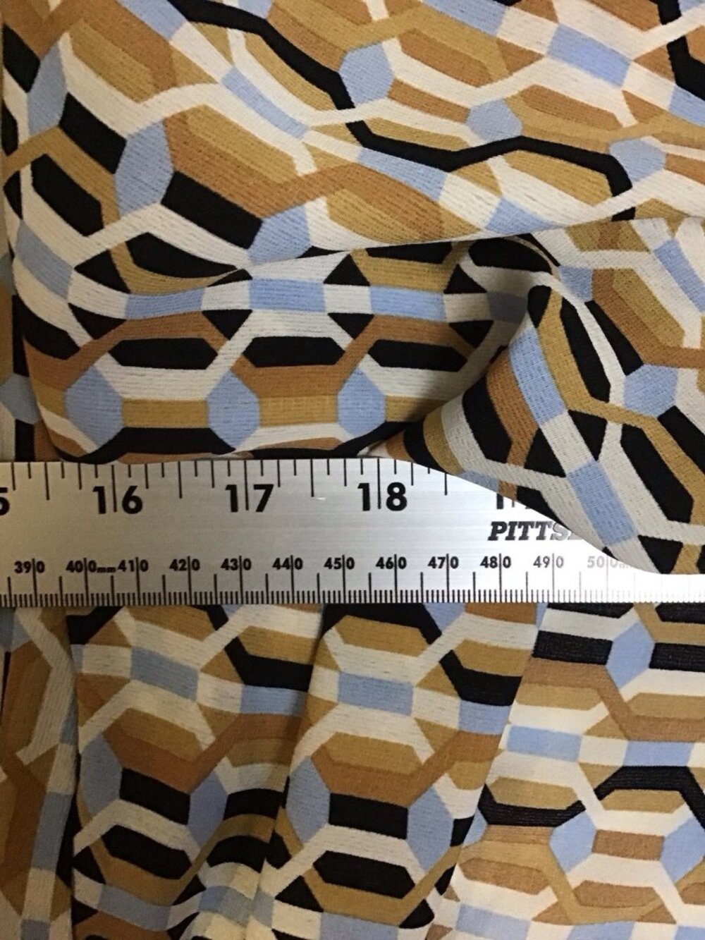 Melloday Geometric Print Smocked Waist Flutter Sleeve Rachelle Maxi Dress S - Picture 6 of 7